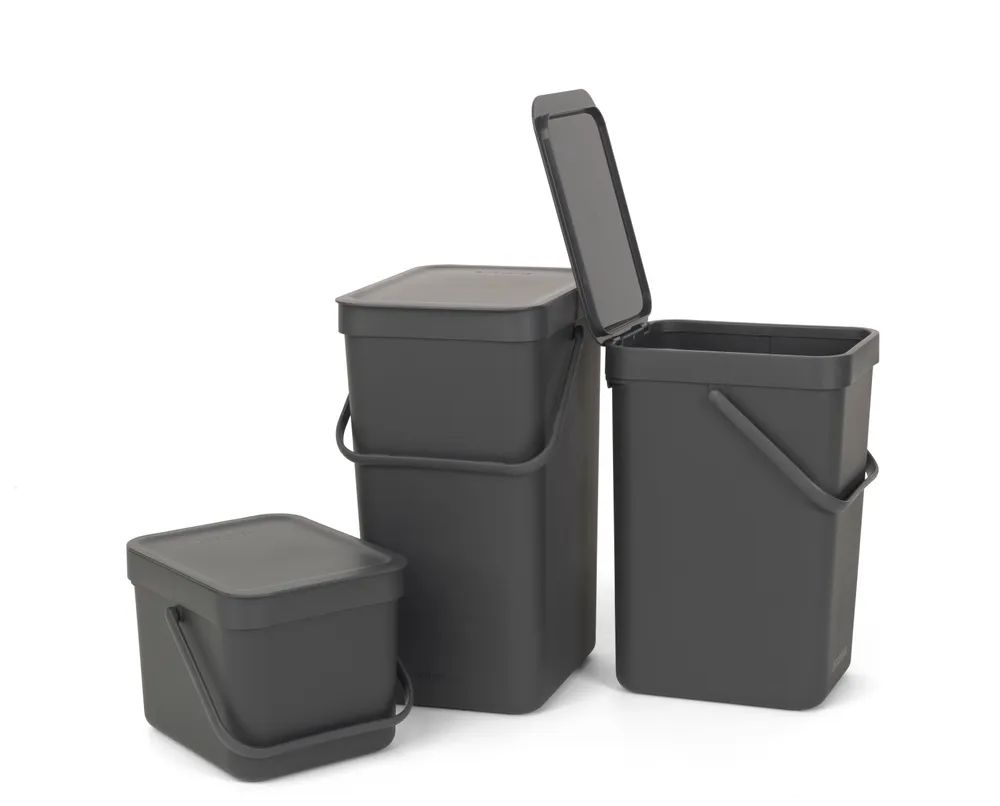 Brabantia Abfallbehälter 'Sort & Go', 6L - Grey