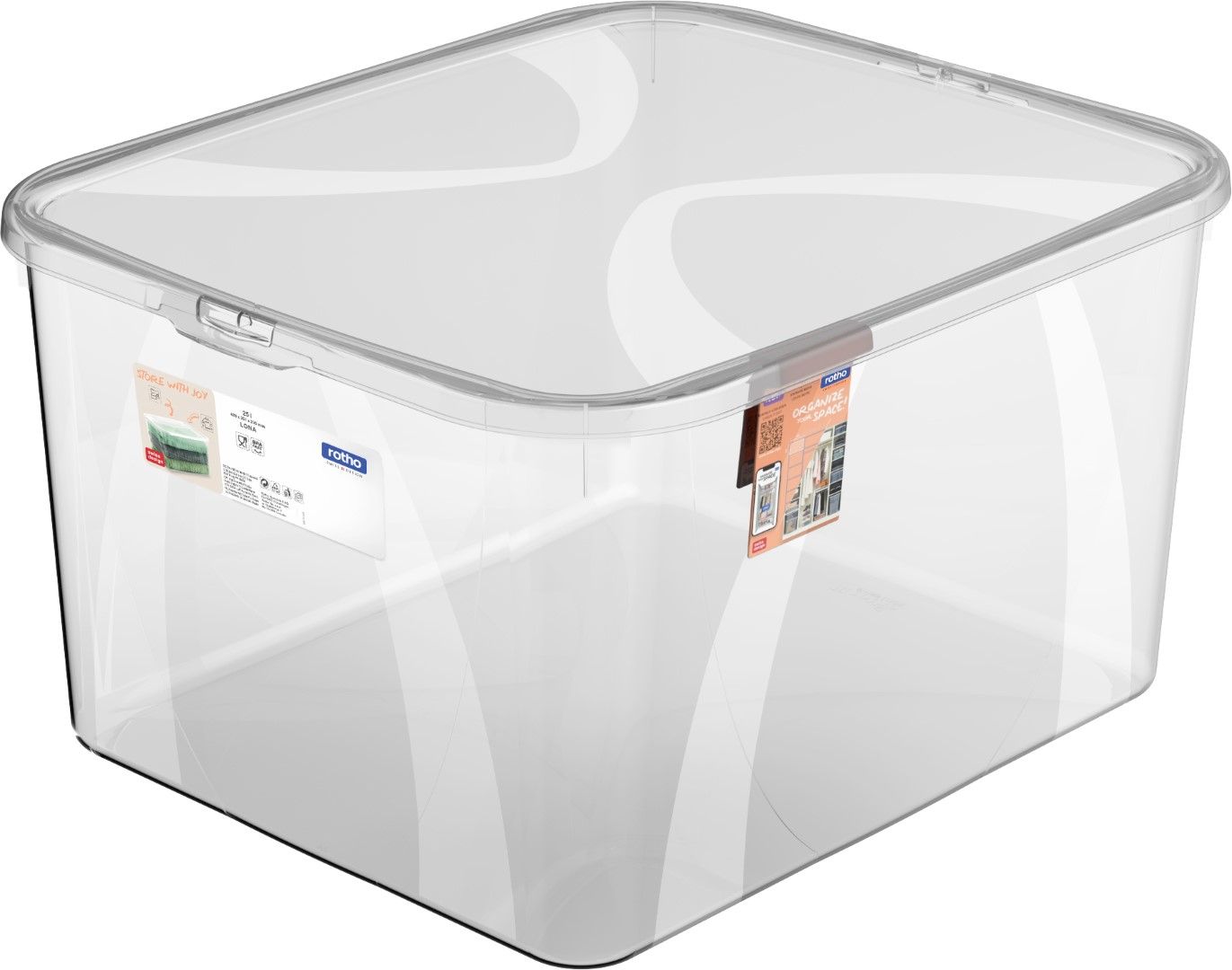 Rotho Box 25 l mit Deckel LONA