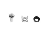 Lanberg AK-1303-S - Montageset - Schwarz - Edelstahl - 20 Stück(e)