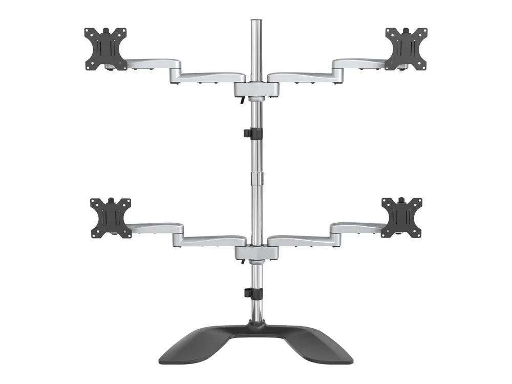 StarTech.com ARMQUADSS Monitorhalterung fur vier Bildschirme (fur bis zu 32" VESA-Monitore, beweglich, Stahl & Aluminium)