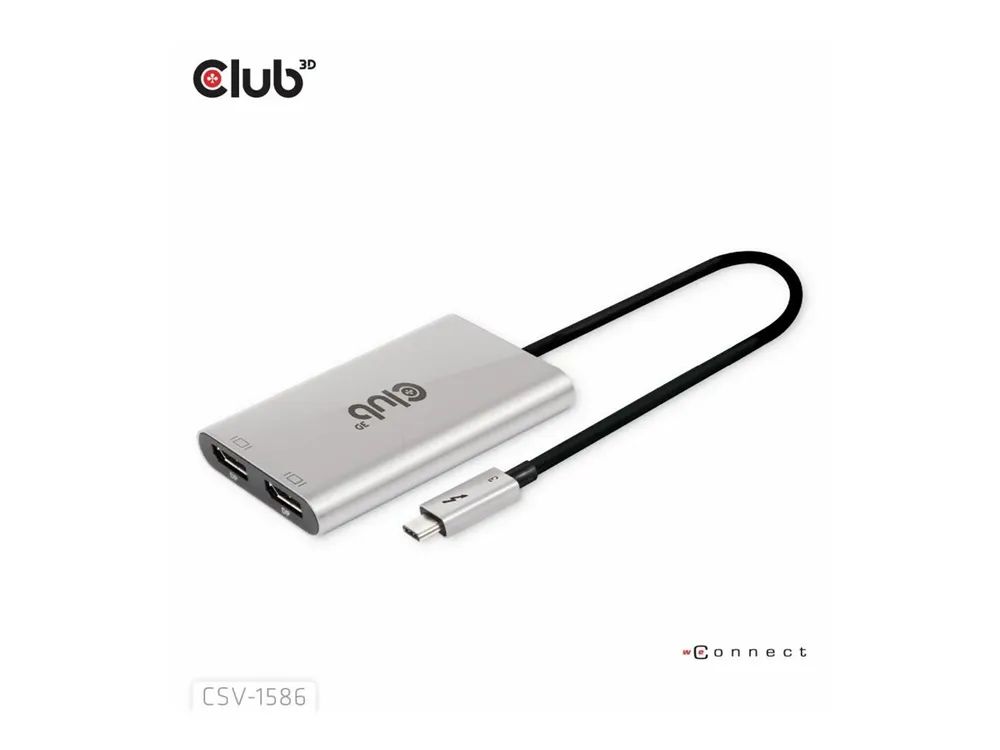 Club 3D Videoadapter - 24 pin USB-C (M) zu DisplayPort (W)