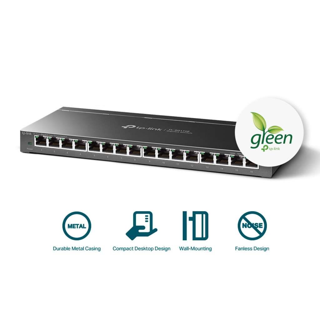 TP-LINK TL-SG116E Unmanaged Pro - Switch - unmanaged