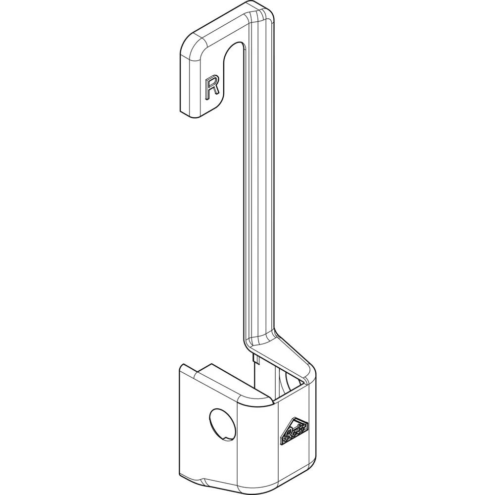 ROTO NT/NX Abdeckkappe Ecklager E5/T Holz R06.2 tiefschwarz matt links