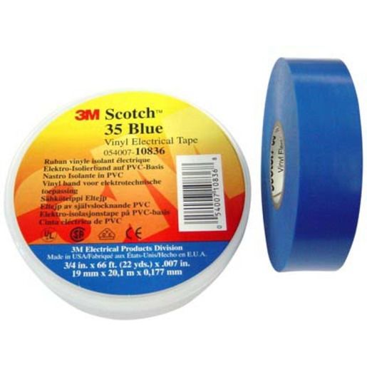 3M ISOLIERBAND SCOTCH 19MM 20M BL / NR.35 7100238733