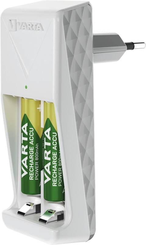 Varta Stecker-Ladegerät Mini Charger 2x AAA 56703 800mAh
