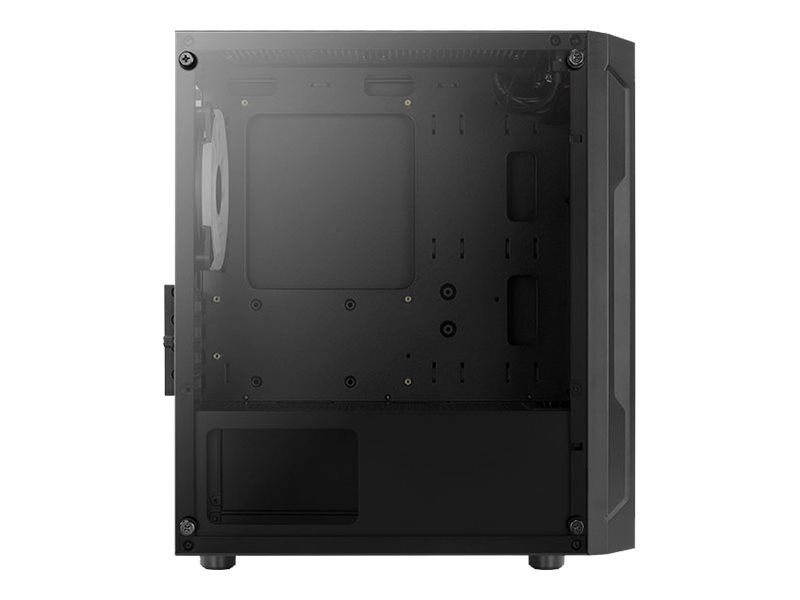 AEROCOOL ADVANCED TECHNOLOGIES AeroCool Trinity Mini-G-BK-V2 - MT - micro ATX - Seitenteil mit Fenster (gehärtetes Glas)