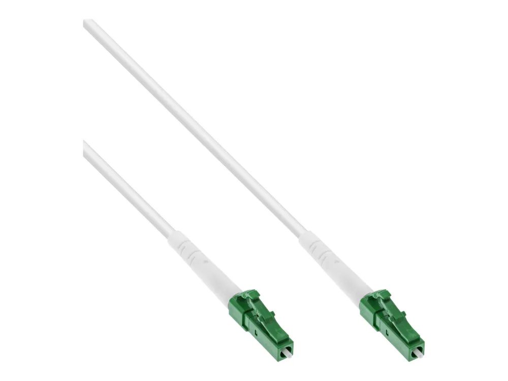 InLine LWL Simplex Kabel - FTTH - LC/APC 8° zu LC/APC 8° - 9/125µm - OS2 - 0,5m