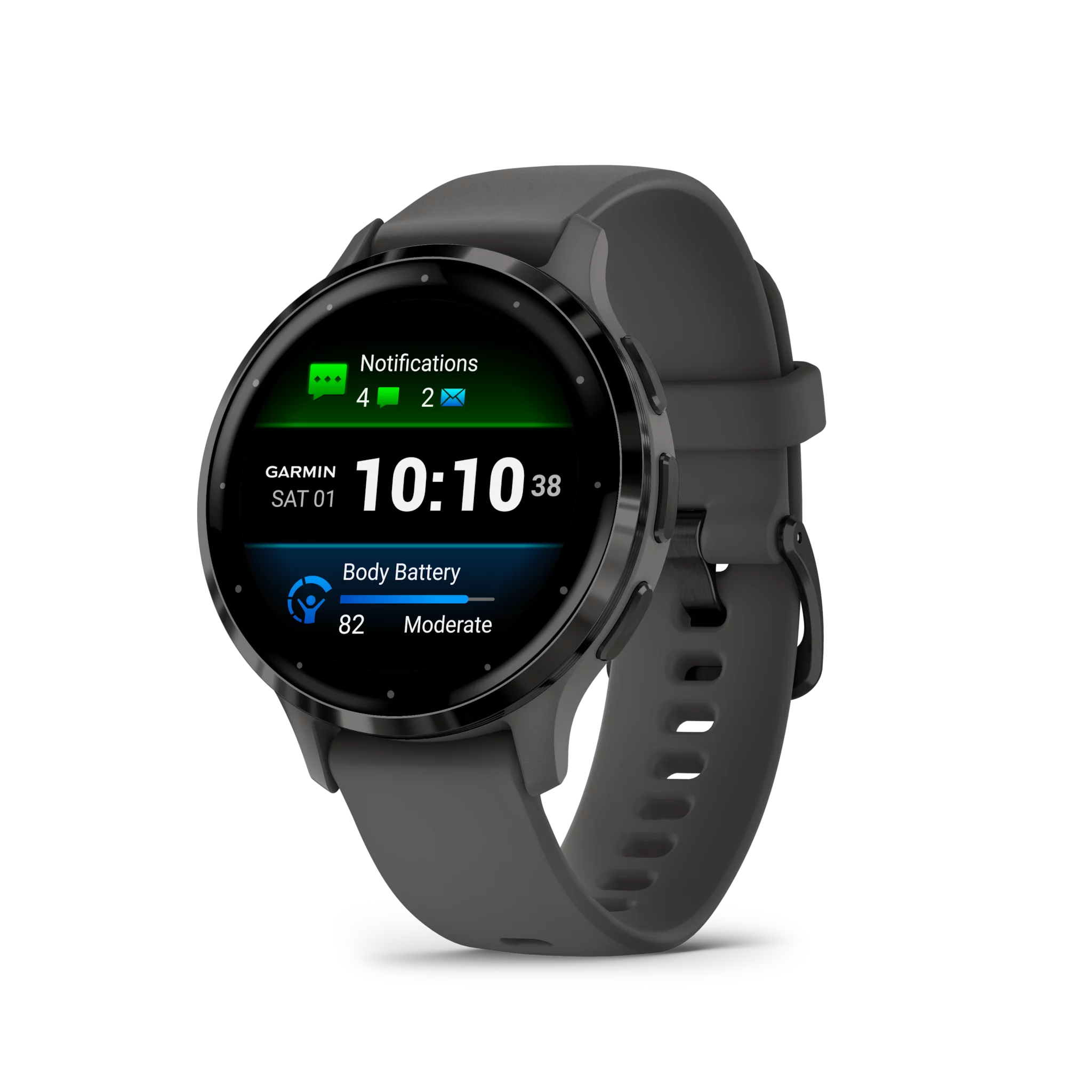 Garmin VENU 3S, Kieselgrau/Schiefergrau