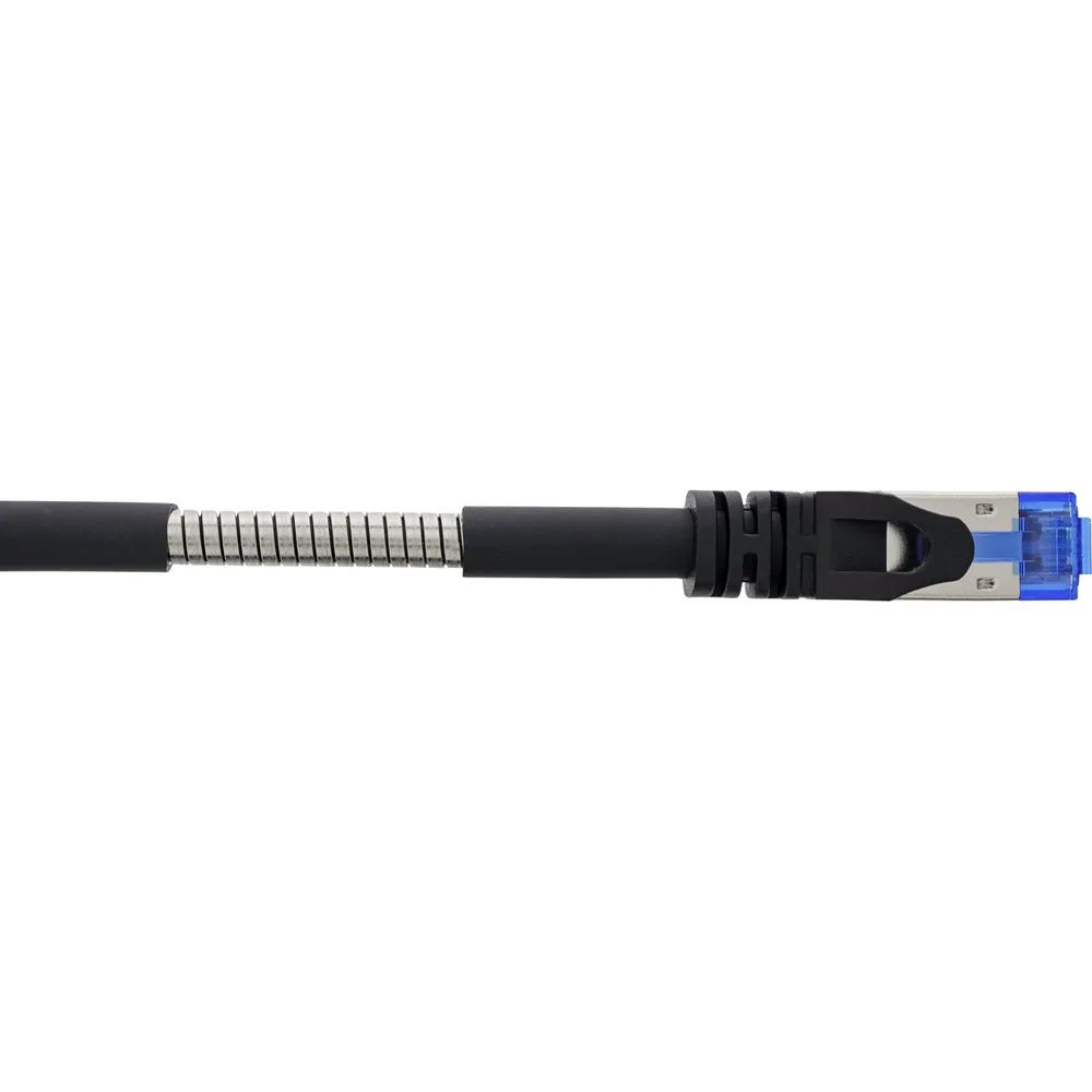 InLine Patchkabel armiert - U/FTP - Cat.6A - schwarz - 30m
