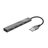 Trust Halyx Aluminium 4-Port Mini USB Hub - Hub