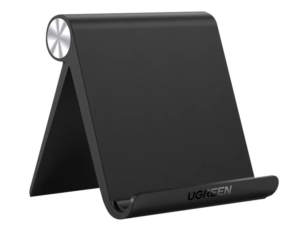 Ugreen Aufstellung - einstellbarer Winkel & klappbar - für Mobiltelefon / Tablet - ABS-Kunststoff - Schwarz - Bildschirmgröße: 10.2-27.9 cm (4"-11")