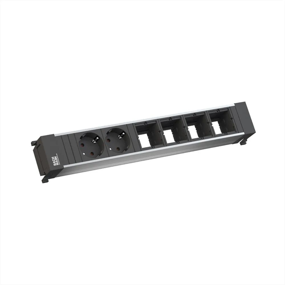 BACHMANN POWER FRAME Large 2x Schutzkontakt 4x ABD