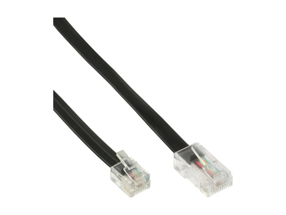 InLine Modularkabel - RJ45 zu RJ12 Stecker / Stecker - 6-adrig - 10m