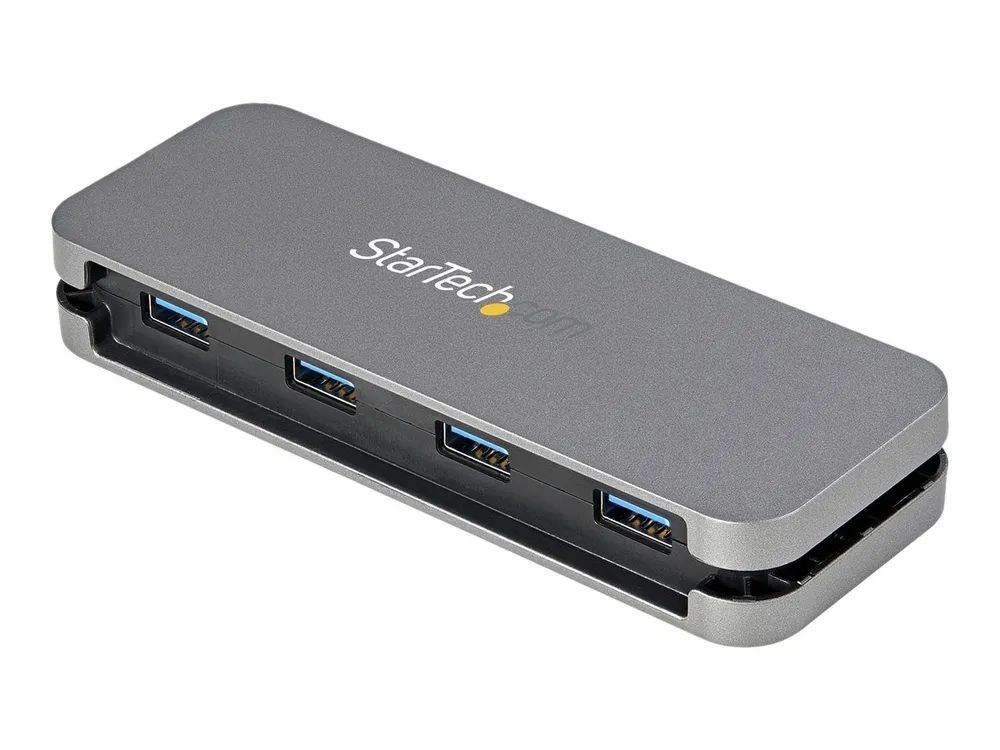 StarTech.com 4 Port USB 3.0 Hub - SuperSpeed 5 Gbit/s USB 3.1 Gen 1 Type-A Verteiler - USB Bus Powered - 28cm USB Host Kabel (HB30AM4AB)
