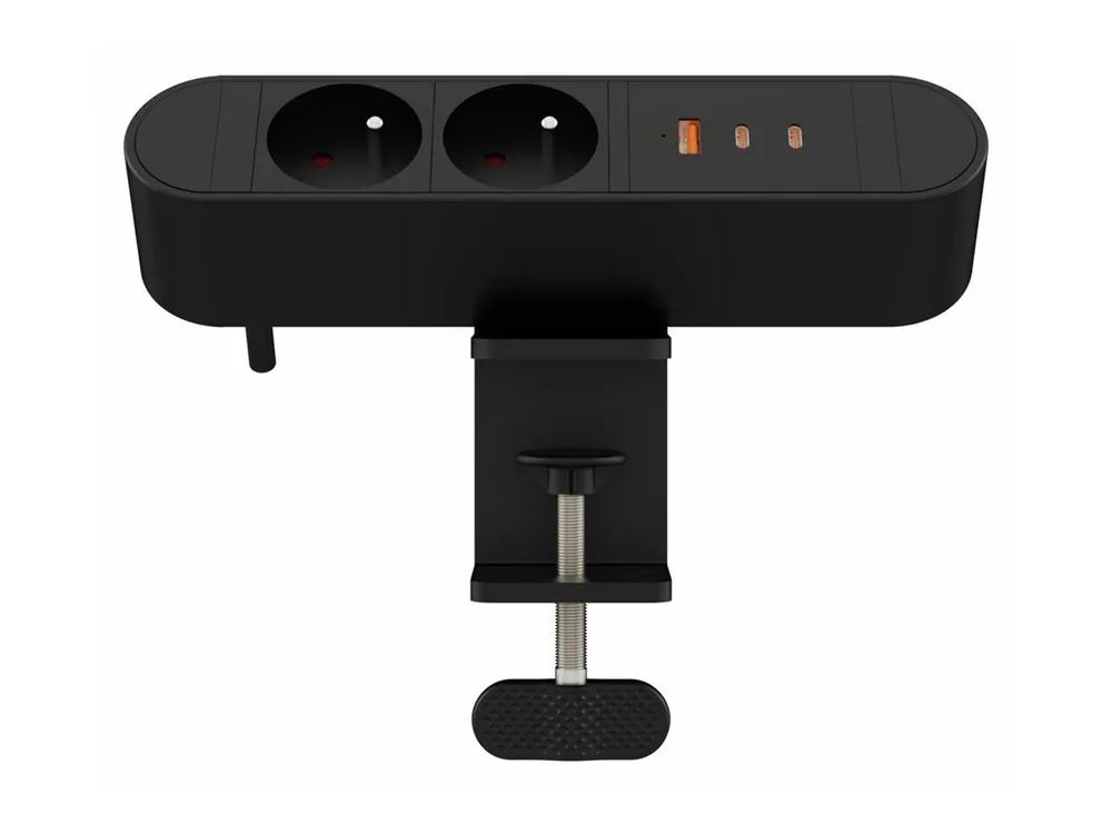 MicroConnect Multi Desktop Power Socket 2 Ways French 1 x USB-A 2