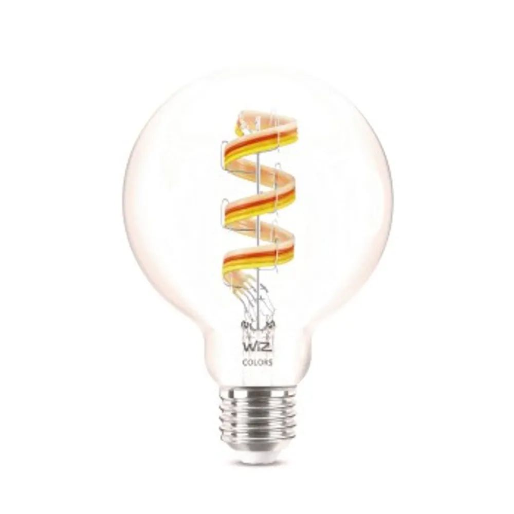 WiZ Smarte Glühbirne "White & Color", 40W, E27, G95, dimmbar