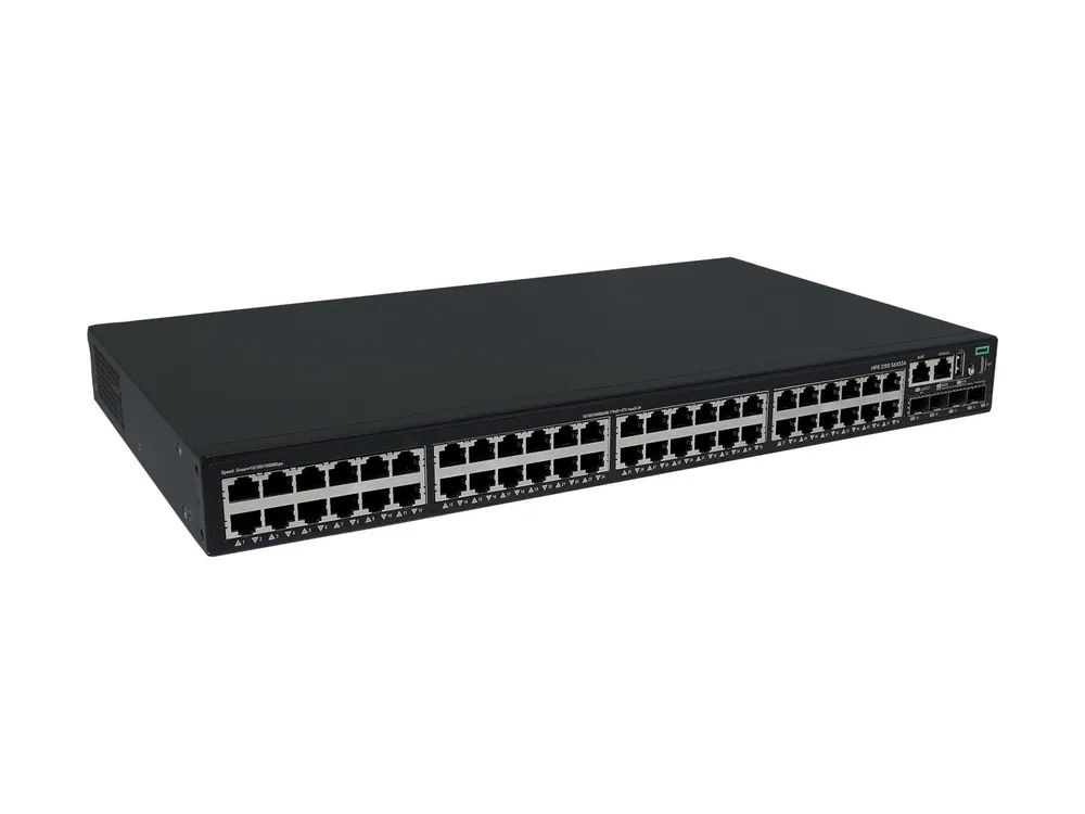 HPE Networking Comware 2150 48p 10M/100M/1G PoE+ 4p SFP+ 1G/10G 390W - Switch - L3 - managed - 48 x 10/100/1000Base-T (PoE+)