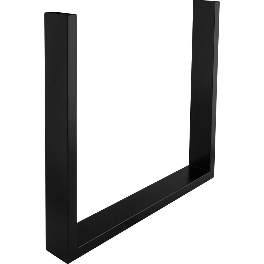 SIMAUSROM Bankkufe Regular Slim 372 mm Stahl schwarz lackiert