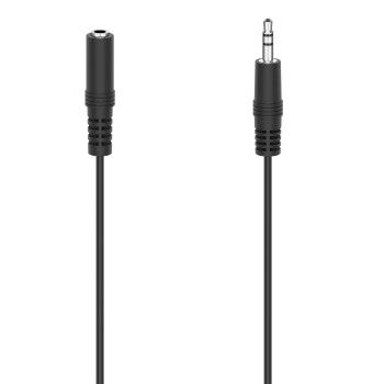 Hama Audio-Kabel, 3,5-mm-Klinken-Stecker/Kupplung, Stereo, 5,0 m