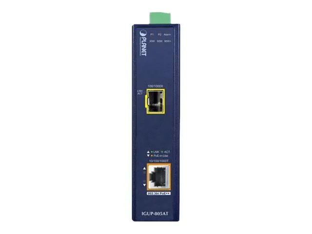 Planet IGUP-805AT - Medienkonverter - 1GbE - 10Base-T, 100Base-TX, 1000Base-T, 1000Base-X, 100Base-X - SFP (mini-GBIC)