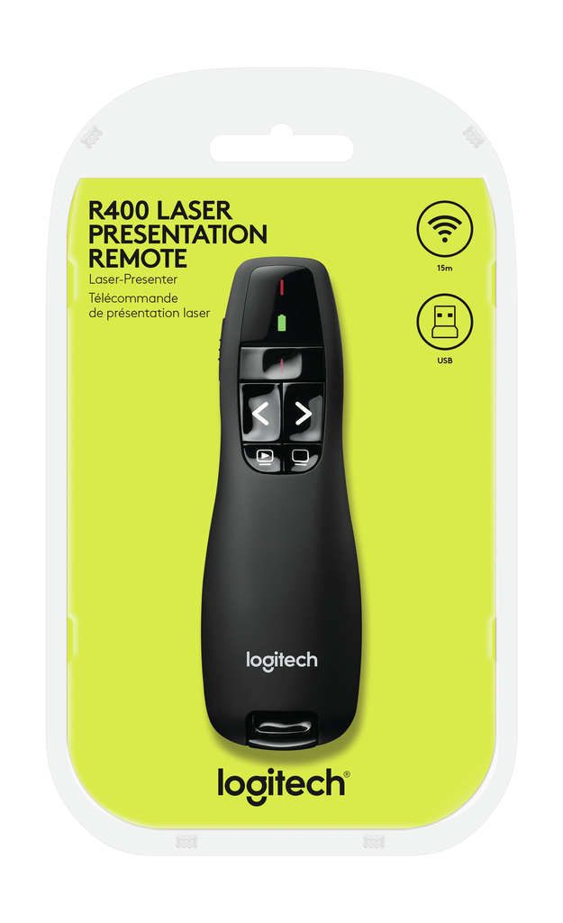 Logitech Wireless Presenter R400 - Präsentations-Fernsteuerung
