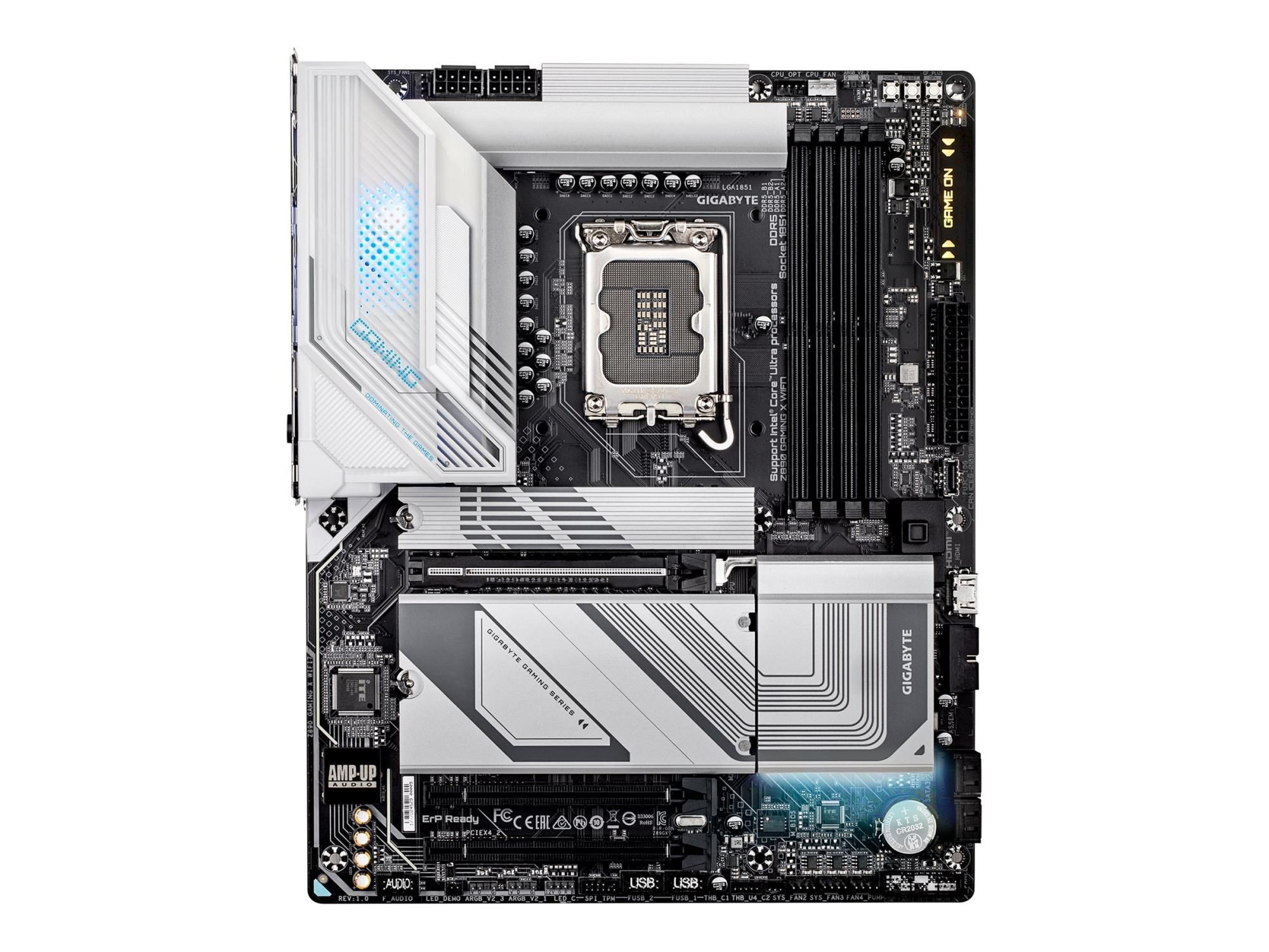 Gigabyte Z890 GAMING X WIFI7 - Motherboard - ATX - LGA1851-Sockel - Z890 Chipsatz - USB4, USB-C 3.2 Gen2, USB 3.2 Gen 2, USB 3.2 Gen 1 - 2.5 Gigabit LAN, Bluetooth, Wi-Fi 7 - Onboard-Grafik (CPU erforderlich)