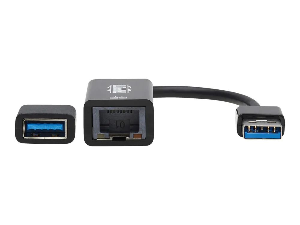 Eaton Tripp Lite Series USB-C, USB-A to RJ45 Gigabit Ethernet Network Adapter (2xM/F)