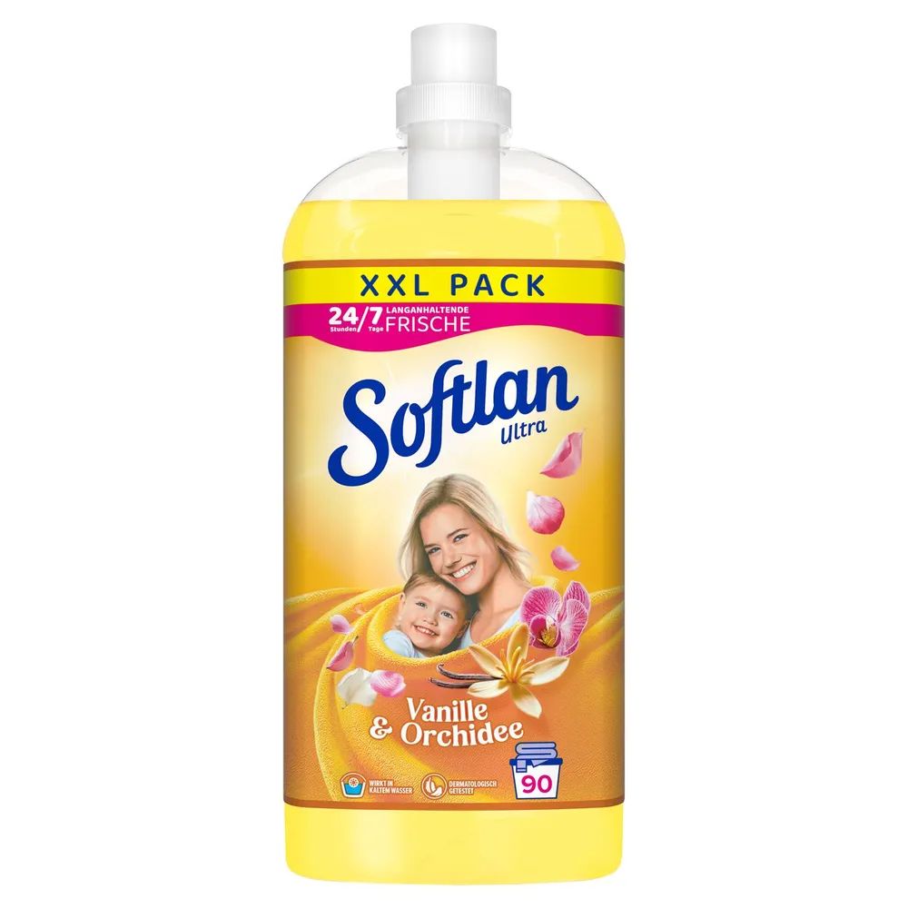 Softlan Ultra Vanille & Orchidee Weichspüler, langanhaltende Frische 2L