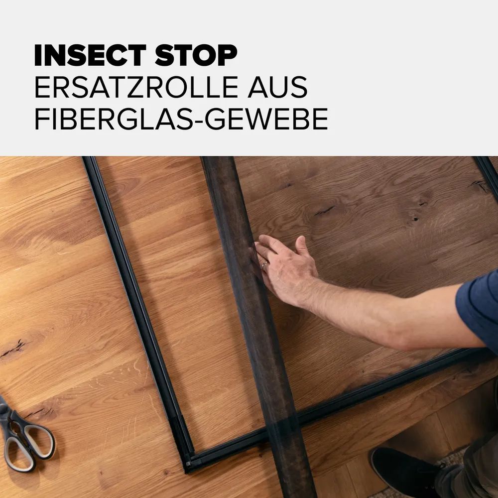t﻿esa® Ersatz-Fliegengitter Fiberglas, weiß – 1,20 x 2,50 m