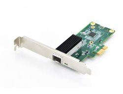 DIGITUS Single Port Gigabit Ethernet Netzwerkkarte, SFP, PCI Express, Intel Chipsatz