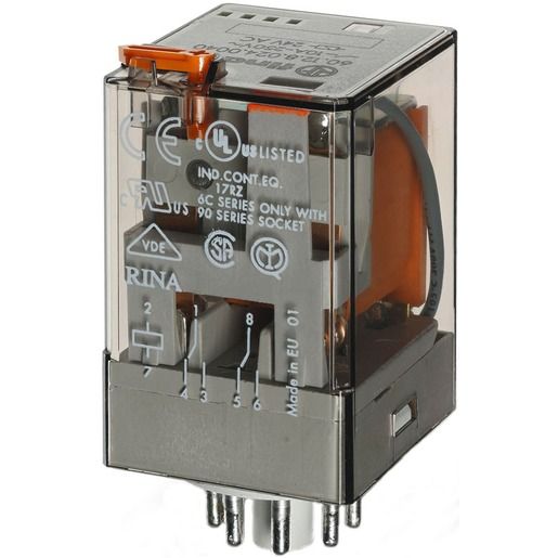 Finder IND.STECKRELAIS 2W 10A 230VAC / FINDER 60.12.8.230.0040
