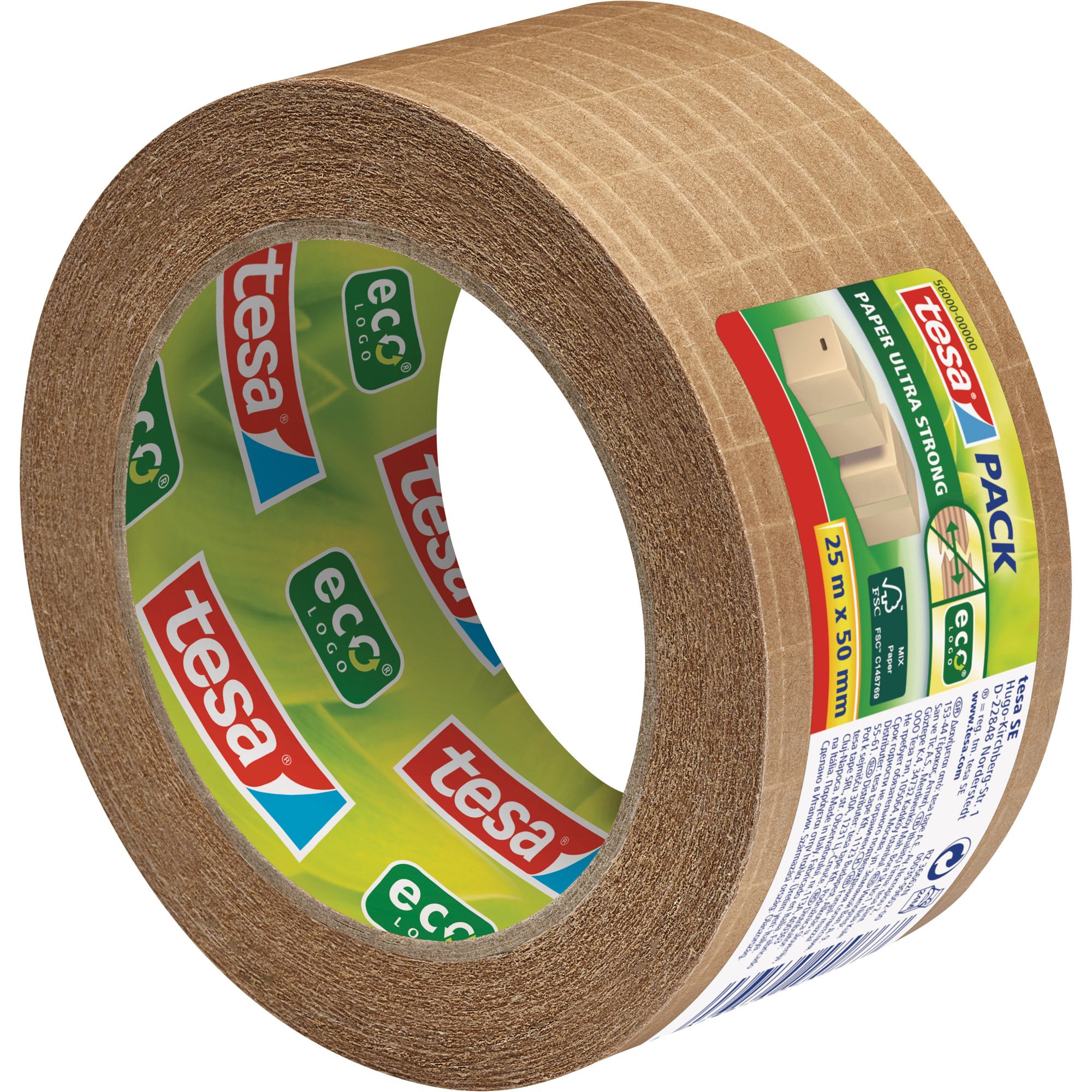 Tesa Packband braun 50mmx25m ECO Ultra strong Kraftpapier