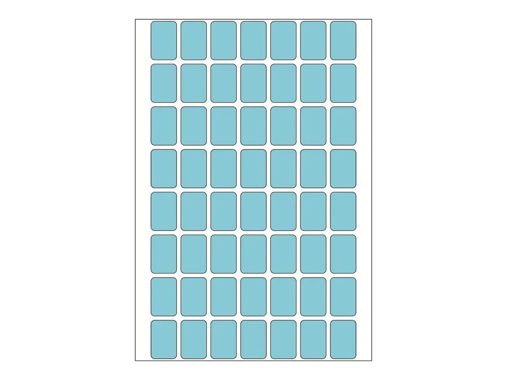 HERMA Papier - selbstklebend - Blau - 12 x 18 mm 1792 Etikett(en) (32 Bogen x 56)