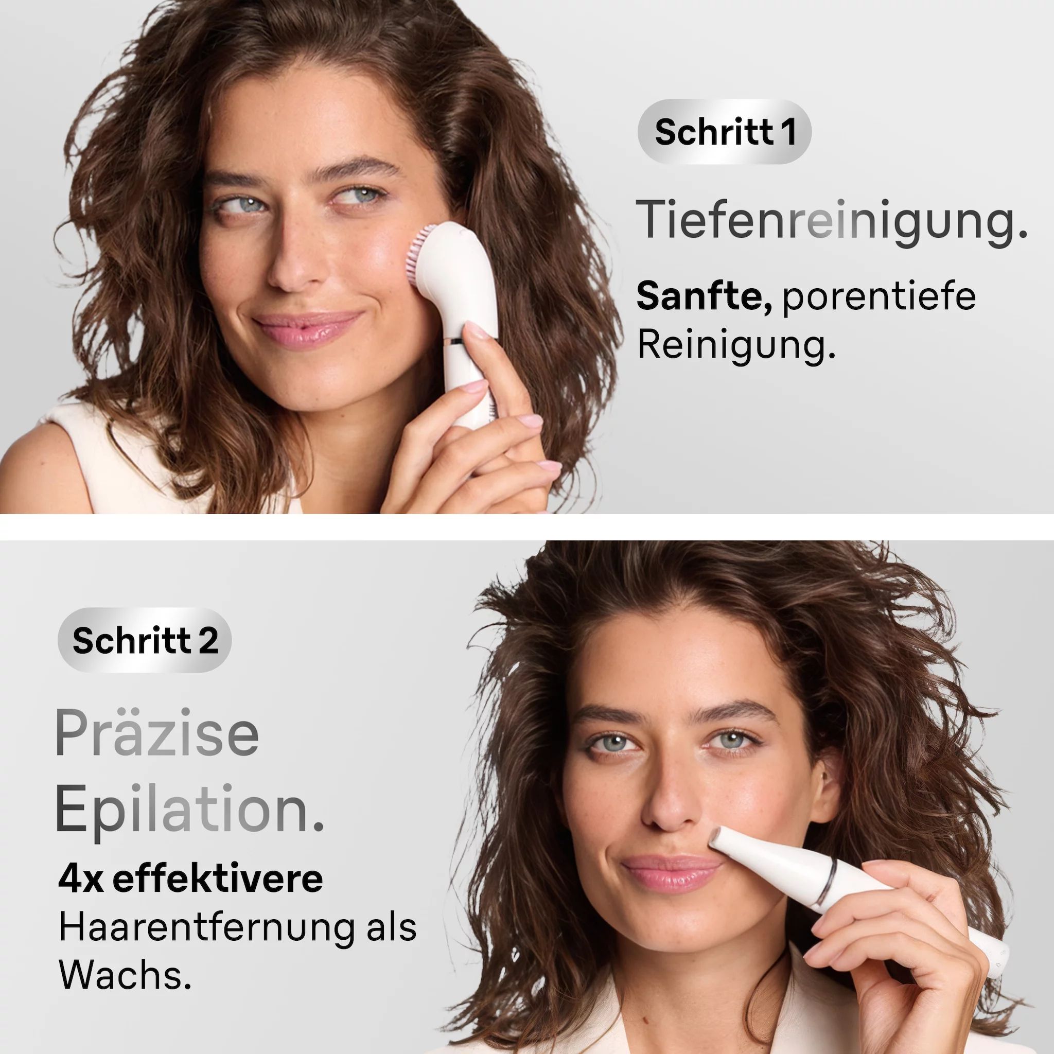 Braun Face 810 Gesichtsreinigungsbürste und -epilierer