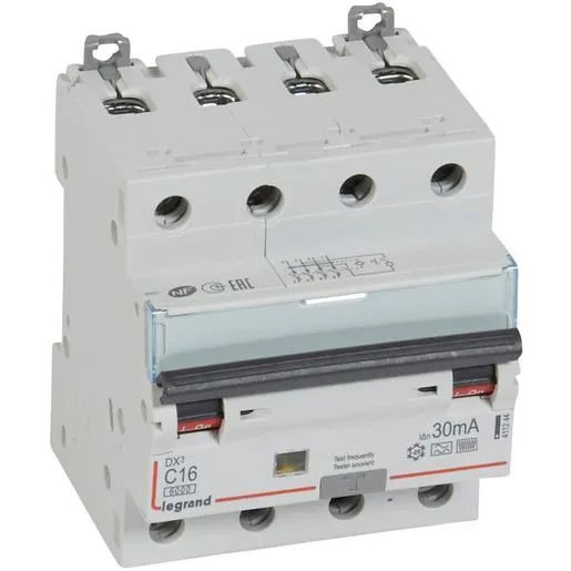 Legrand DX3 FILS C16 4P 6KA 30MA A-HPI / LEGRAN 411244
