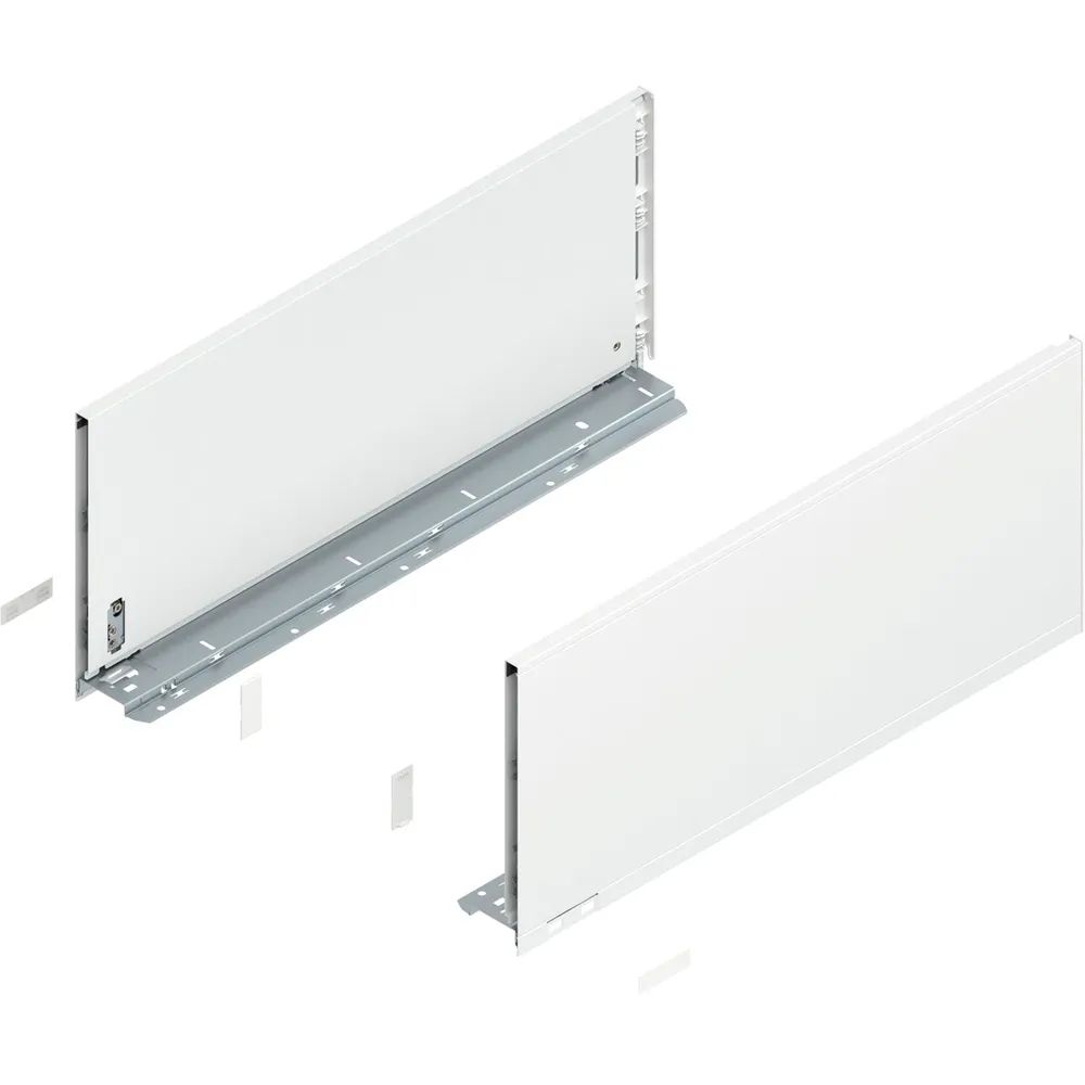 BLUM LEGRABOX pure Zarge Höhe F, NL 550, Seidenweiß-matt