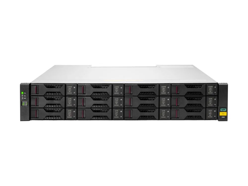 HPE Modular Smart Array 2060 10GbE iSCSI LFF Storage - 6th Generation - Festplatten-Array - 0 TB - 12 Schächte (SCSI)