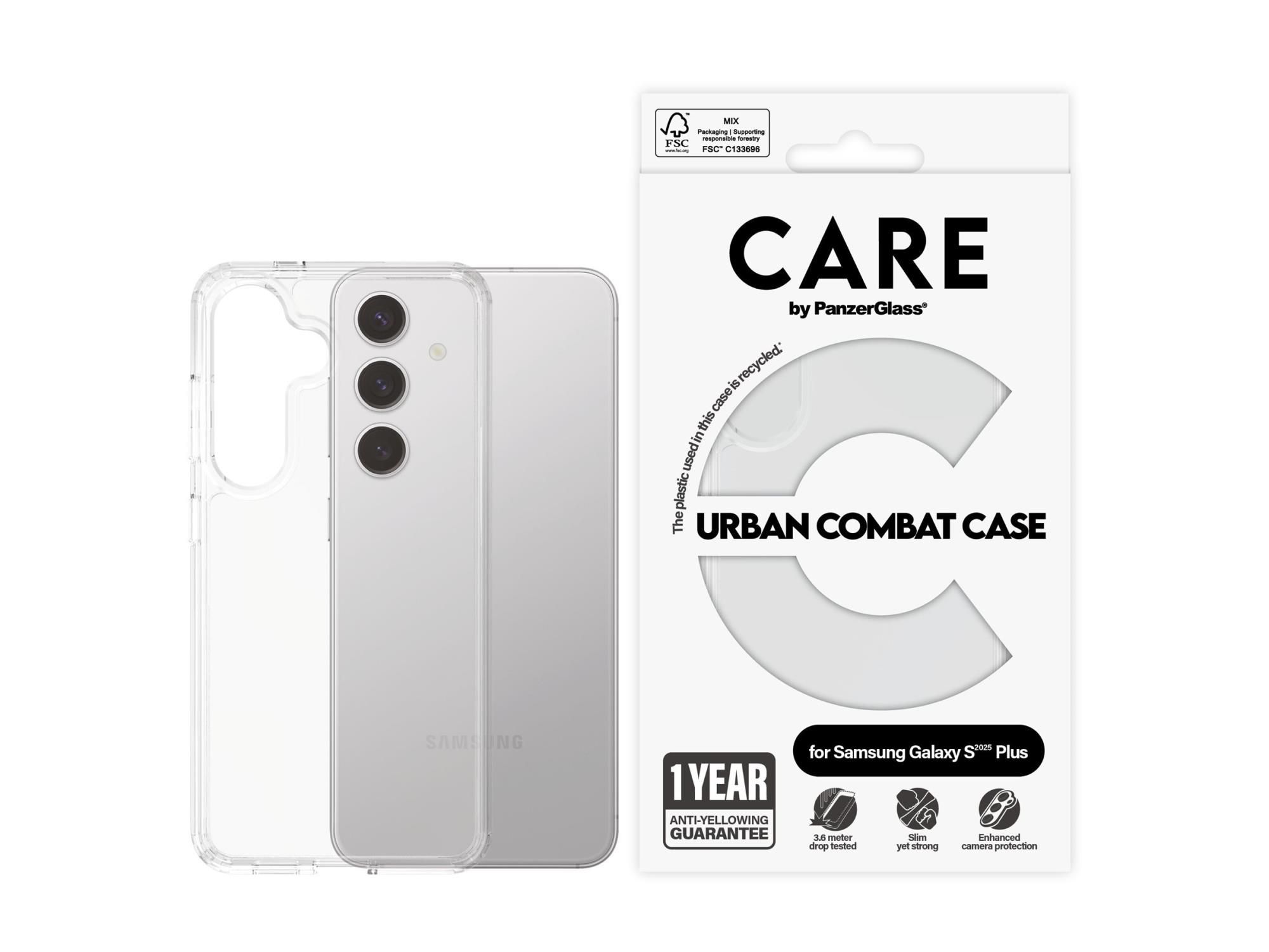 PanzerGlass CARE by PanzerGlass Urban Combat - Hintere Abdeckung für Mobiltelefon - Polycarbonat, Thermoplastisches Polyurethan (TPU)