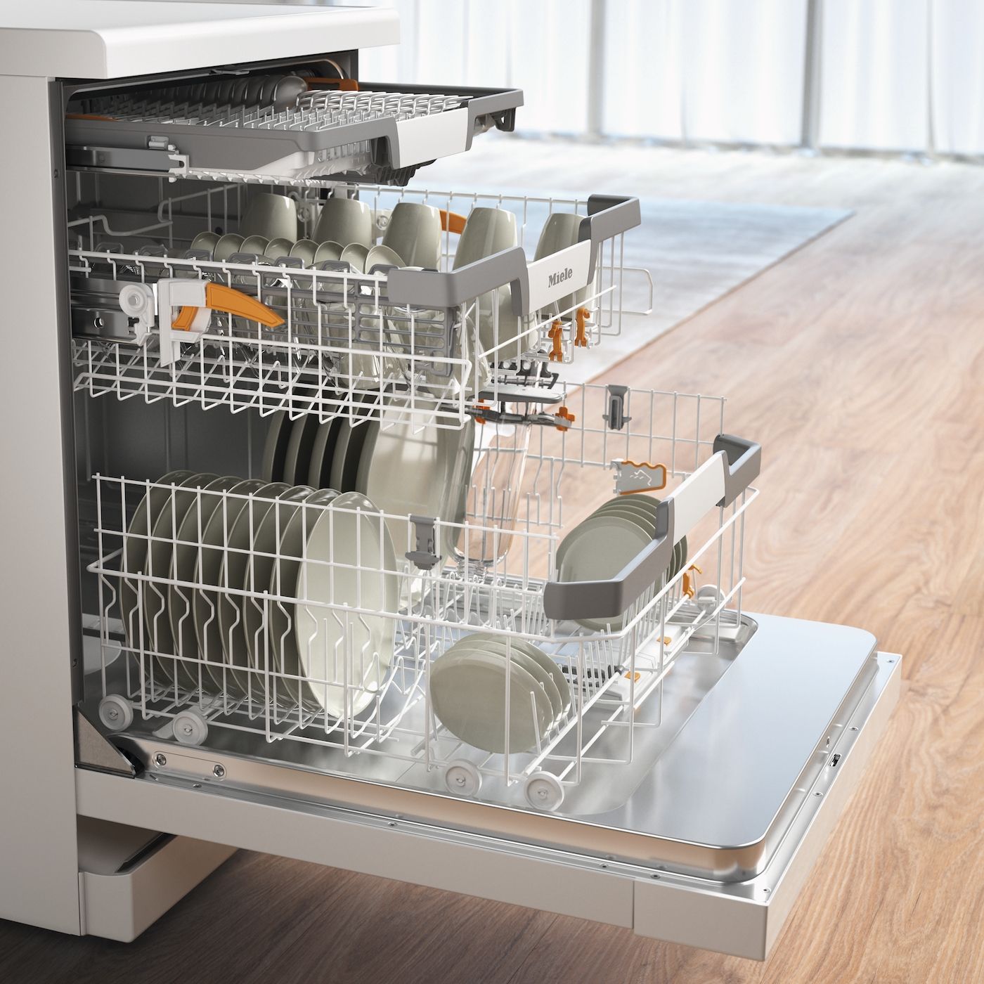 Miele Geschirrspülautomat G 7210 SC Standgerät/brillantweiss