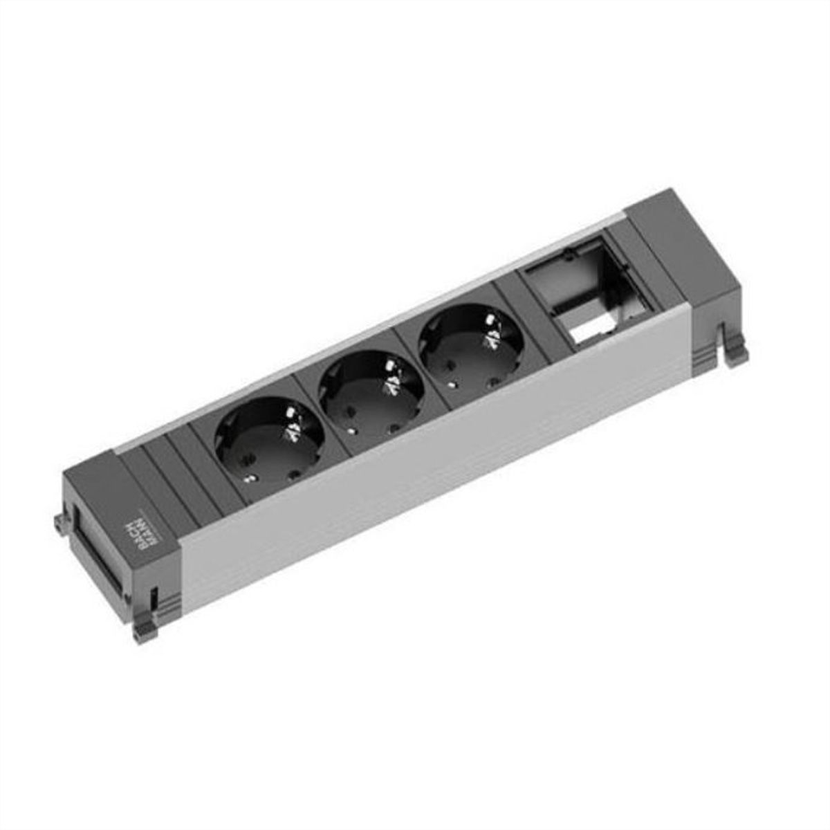 Bachmann POWER FRAME - Größe M - Steckdosenleiste - Wechselstrom 250 V - Eingabe, Eingang GST18i3 - Ausgangsanschlüsse: 3 (power CEE 7/3)