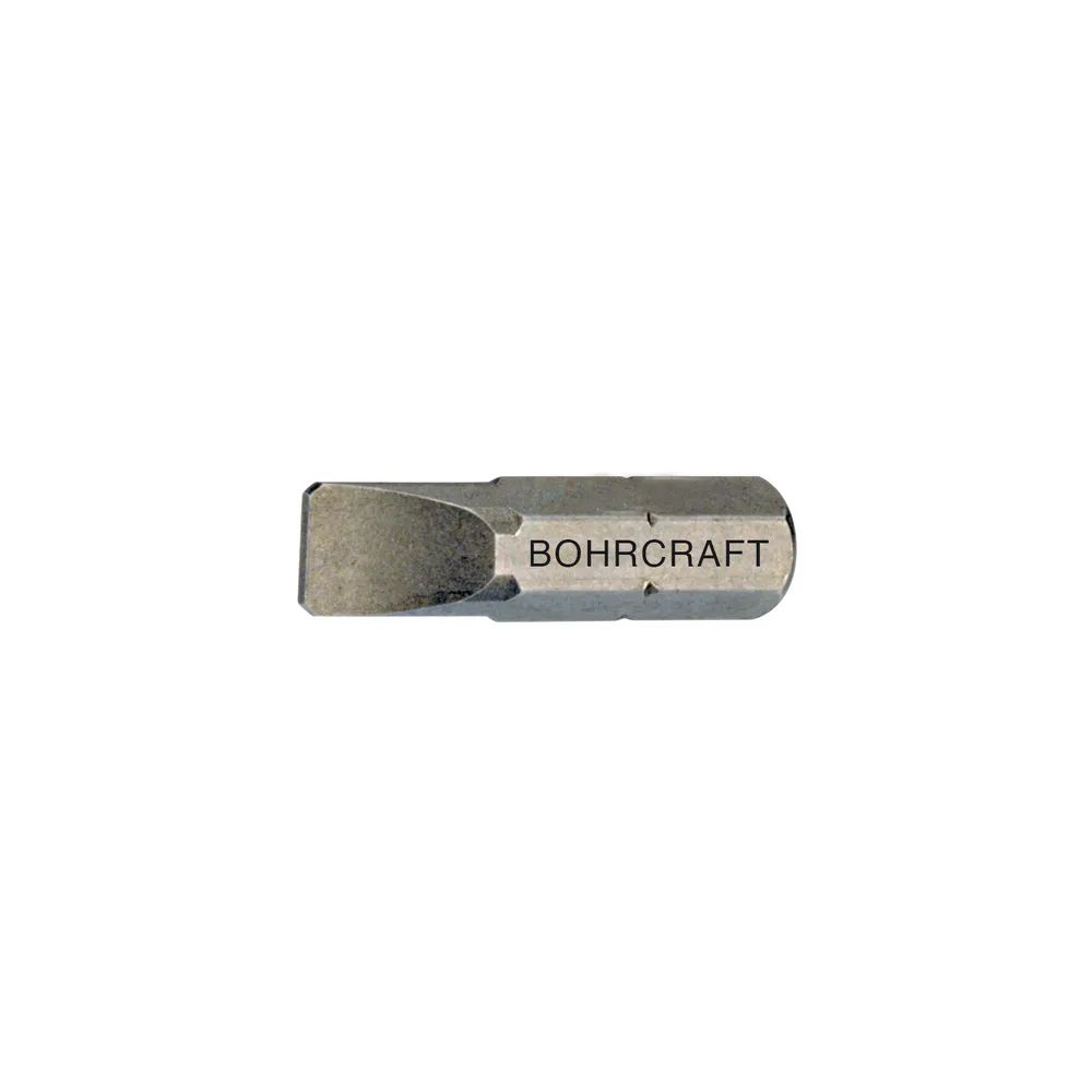 BOHRCRAFT Bit-Einsatz Code 6100 1/4sechskant 6,0 x 1,0 x 25 mm Schlitz