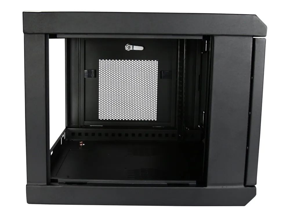 StarTech.com 6HE 19 Zoll Wand Netzwerkschrank - 2 Pfosten, 37,5cm tiefes, abschließbares Serverschrank - belüftetes IT/AV Rack mit Fachboden und Klettband, vormontiert (RK616WALM)