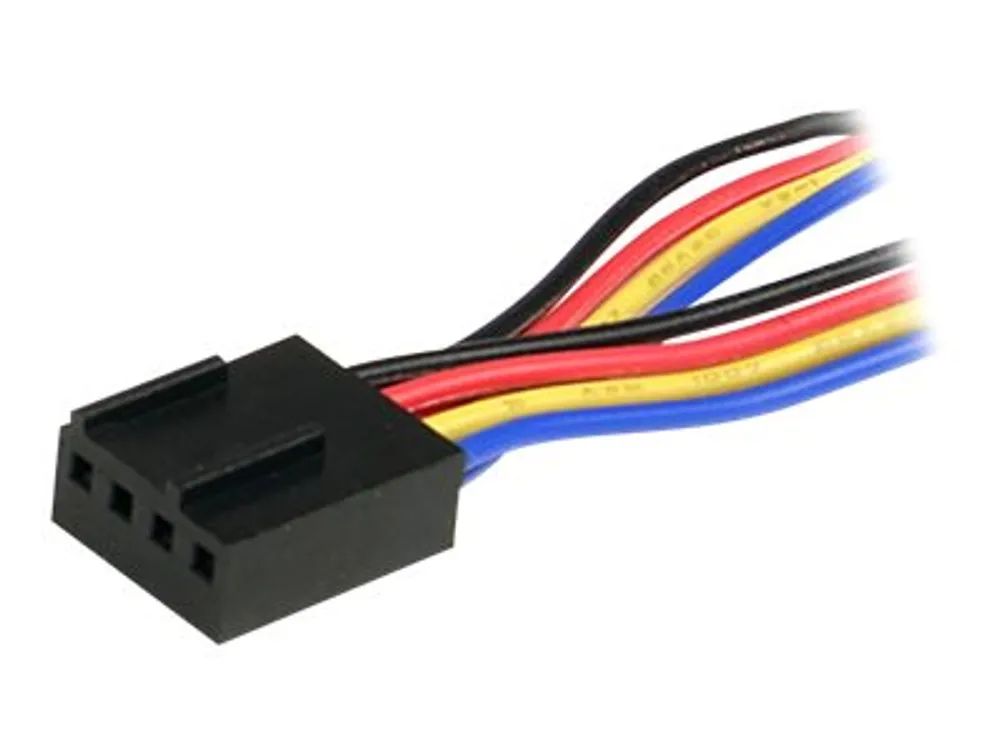StarTech.com Y-Kabel für Lüfter 30cm - 4 Pin PWM Splitter Kabel - Strom Verteilerkabel - 1 x Molex Lüfter (Buchse)
