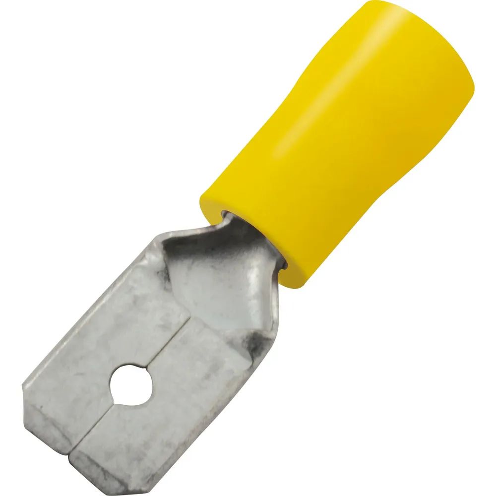 Edler Systems Kabeltechnik GmbH Flachstecker 6,3x0,8 Querschnitt 2,5 - 6 mm² isoliert gelb