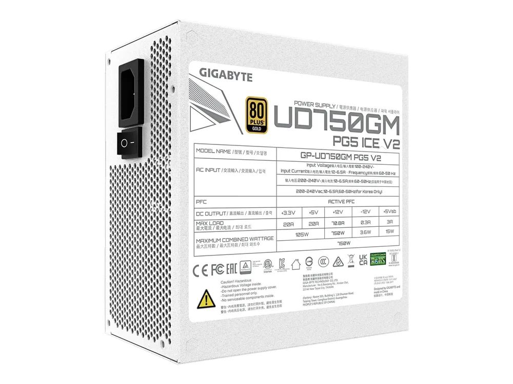 Gigabyte Netzteil UD750GM PG5 ICE