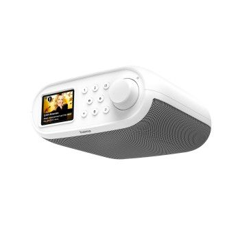 Hama Digitalradio "DIR400", DAB+/Internetradio/Bluetooth® RX/App, Wecker, Weiß