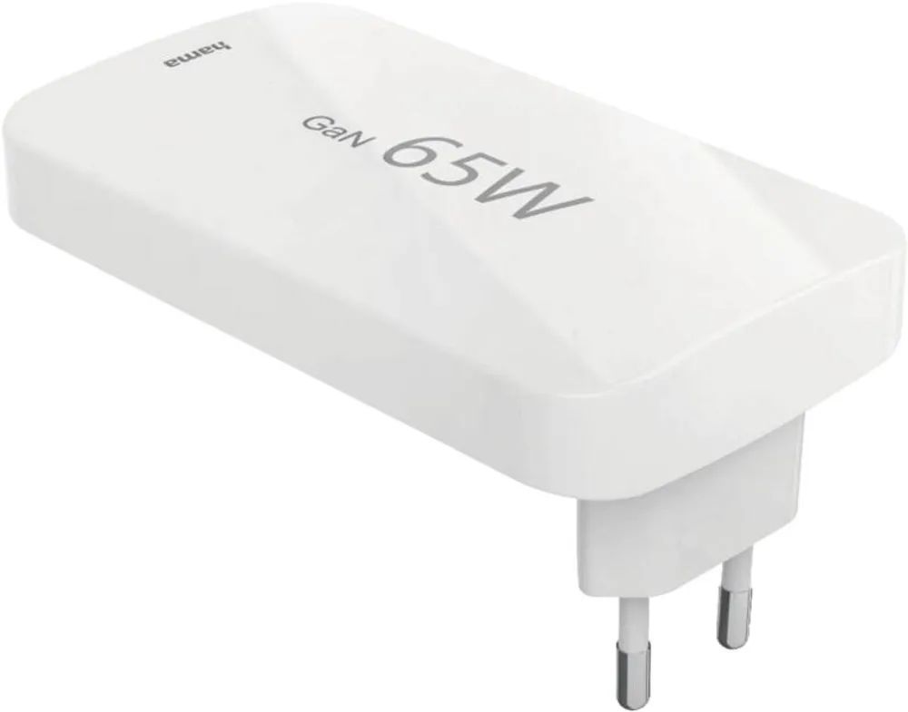 Hama Universal-USB-C-Notebook-Netzteil, flaches Ladegerät, GaN, PD, 5-20V/65W