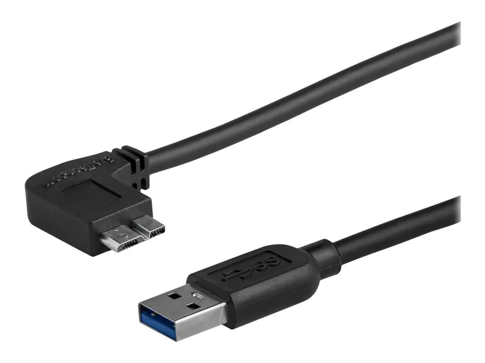 StarTech.com 50cm Slim Micro USB 3.0 Kabel linksgewinkelt - USB 3.1 Gen 1 (5 Gbit/s)