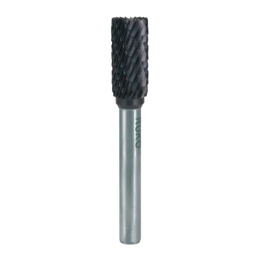 RUKO HM-Frässtift TiAlN Zylinder mit Stirnverzahnung