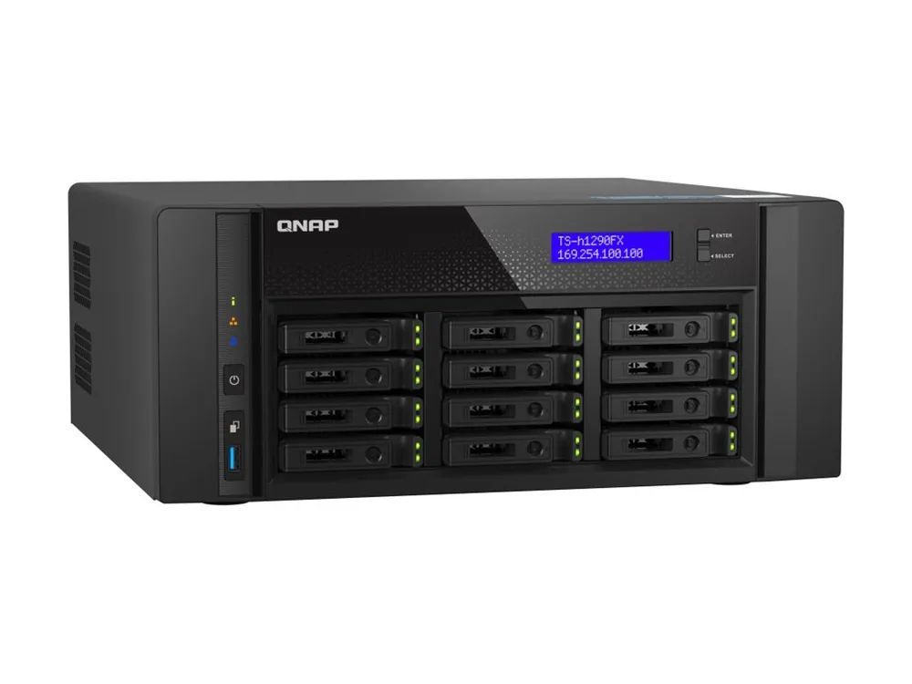 QNAP TS-h1290FX - NAS-Server - 12 Schächte - SATA 6Gb/s / PCIe (NVMe)